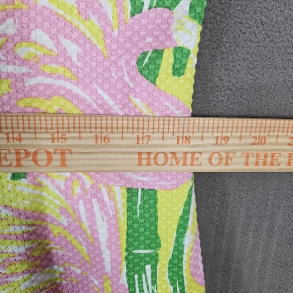 Lilly Pulitzer Target Pinnapple Floral Print Sleeveles Shift Dress Neon Mini 16 - Picture 5 of 9